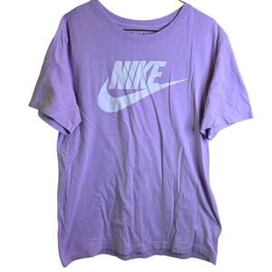 Nike The Nike Tee Purple Graphic Swoosh T-Shirt Men's Small Athletic Fit S